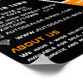 Kfz-Rad, Auto-Vertriebswerbung Poster (Ecke)