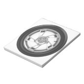 Kfz-Rad Notizblock (Rotiert)