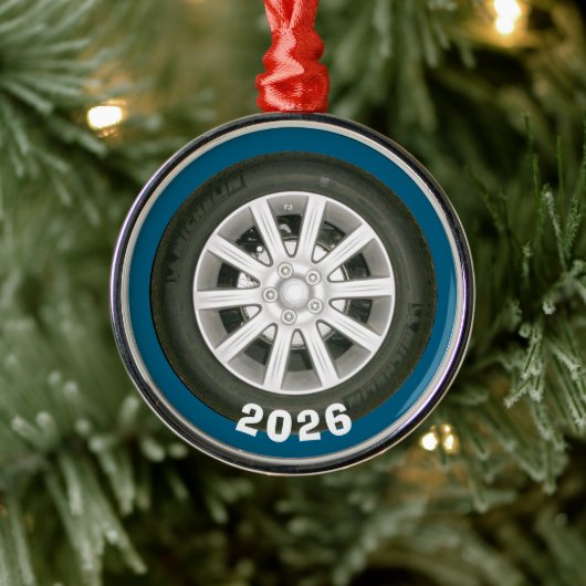 Kfz-Rad Ornament Aus Metall (Baum)