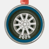 Kfz-Rad Ornament Aus Metall (Vorne)