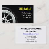 Kfz-Reifen und Rimalverkauf Visitenkarte (Vorne/Hinten)