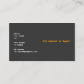 Kfz-Reparatur Visitenkarte (Rückseite)