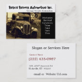 Kfz-Reparaturgeschäft Visitenkarte (Vorne/Hinten)