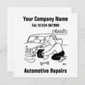 Kfz-Reparaturkarte Feiertagskarte (Vorne/Hinten)