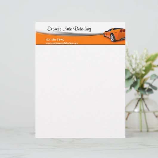 Kfz-Reparaturwerk Briefbogen (Stehend Vorderseite)