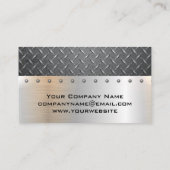 Kfz-Service-Wrengen aus Diamantstahl Visitenkarte (Rückseite)