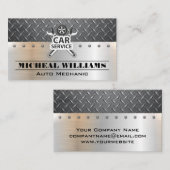 Kfz-Service-Wrengen aus Diamantstahl Visitenkarte (Vorne/Hinten)