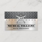 Kfz-Service-Wrengen aus Diamantstahl Visitenkarte (Vorderseite)