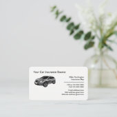 Kfz-Versicherung Beruflicher Agent Visitenkarte (Stehend Vorderseite)