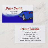 Kfz-Vertrieb Visitenkarte (Vorne/Hinten)