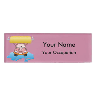 Kfz-Waschschwein Name Markierung Namenschild