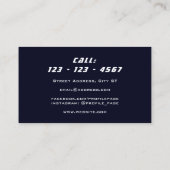 Kfz-Waschung inspiriert Visitenkarte (Rückseite)