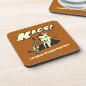 kg: 16 Gallonen flüssiges Glück Getränkeuntersetzer (Linke Seite)