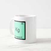 Kg - Kierkegaard Funny Element Chemistry Symbol T Kaffeetasse (Vorderseite Links)