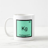 Kg - Kierkegaard Funny Element Chemistry Symbol T Kaffeetasse (Links)