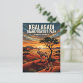 Kgalagadi-Transfrontier-Park Südafrika Postkarte (Stehend Vorderseite)