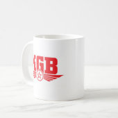 KGB Englisch Kaffeetasse (Vorderseite Links)