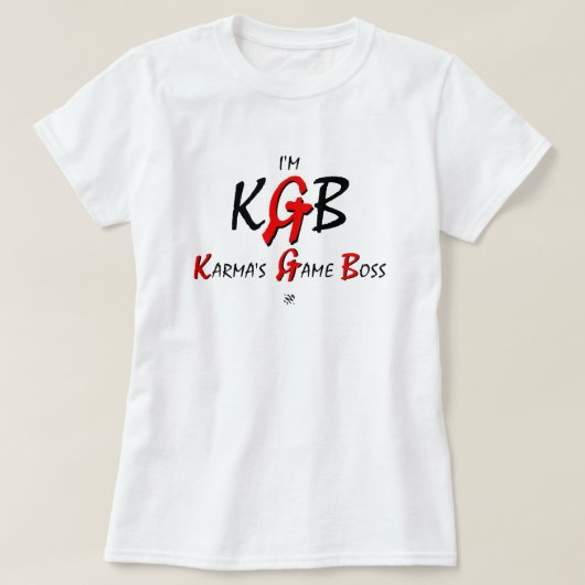 KGB & Karma pun v1 T-Shirt (Design vorne)