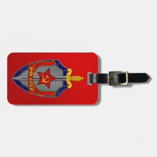 KGB Schild auf Rot Gepäckanhänger