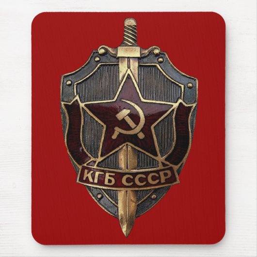 KGB Schild Mousepad (Vorne)