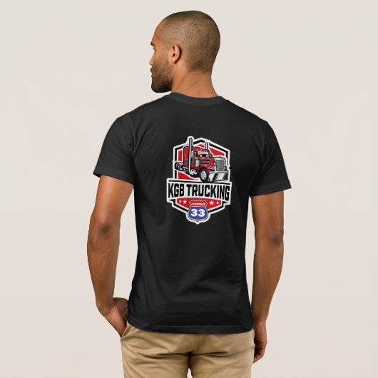 KGB Trucking Official TShirt (Schwarz voll)