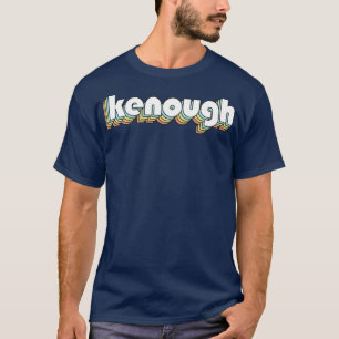 Kgenug Retro-Regenbogentypografie verblasster Stil T-Shirt