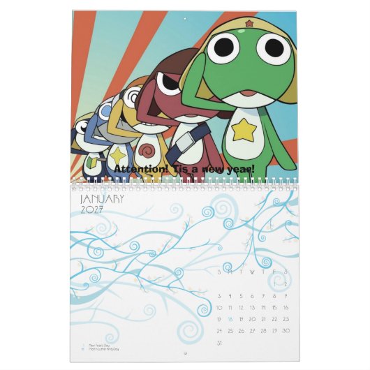 KGFC Keroro Gunso Kalender (Jan 2027)