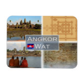 KH Kambodscha - Angkor Wat - Vishnu - Magnet (Horizontal)