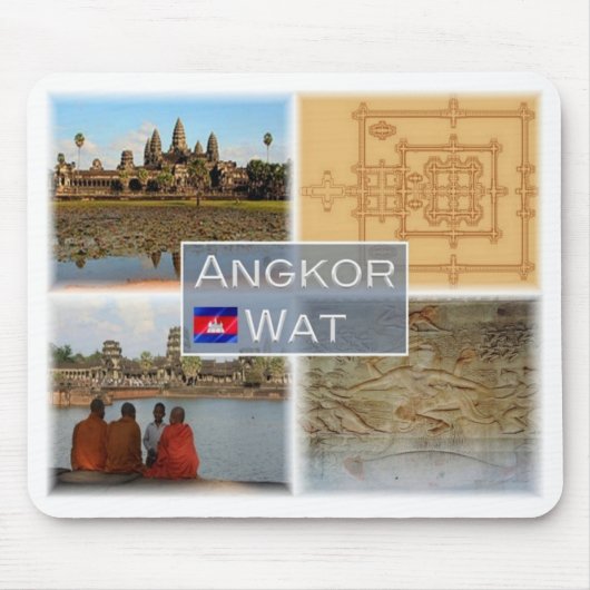 KH Kambodscha - Angkor Wat - Vishnu - Mousepad (Vorne)