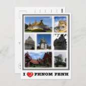 KH Kambodscha - Phnom Penh - Postkarte (Vorne/Hinten)