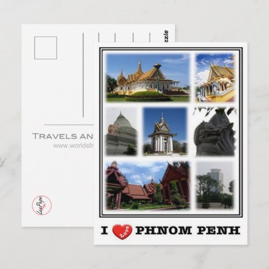 KH Kambodscha - Phnom Penh - Postkarte (Vorne/Hinten)