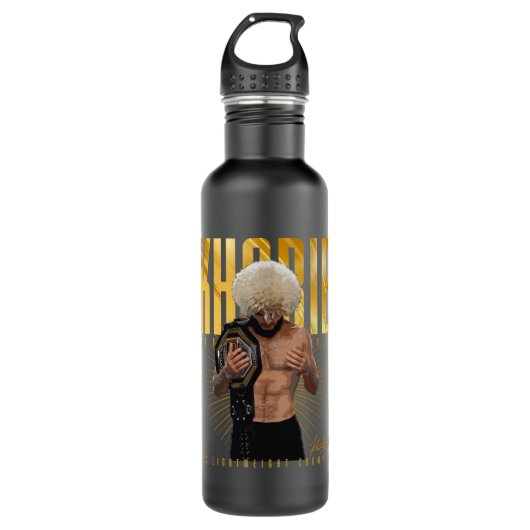 Khabib Nurmagomedov Edelstahlflasche (Vorderseite)