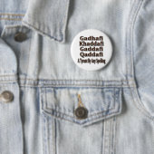 Khaddafi Qaddafi Ghadafi Button (Beispiel)