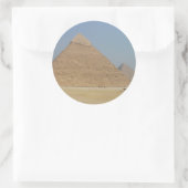 Khafre-Pyramide Runder Aufkleber (Tasche)