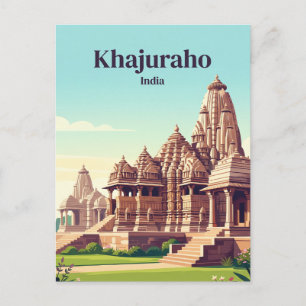 Khajuraho Indien Postkarte