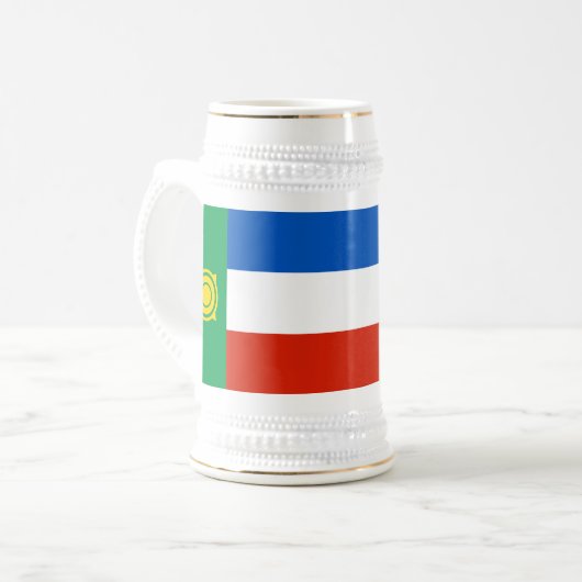 Khakassia Flag Bierglas (Vorderseite Links)