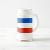 Khakassia Flag Bierglas (VorderseiteRechts)