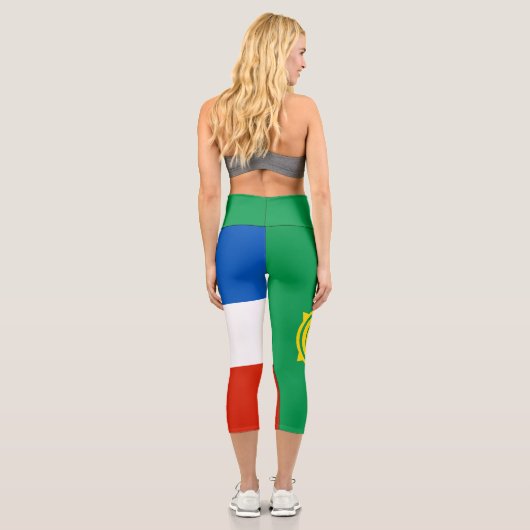 Khakassia Flag Capri Leggings (Rückseite)