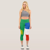 Khakassia Flag Capri Leggings (Vorderseite)