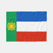 Khakassia Flag Fleecedecke (Vorderseite (Horizontal))