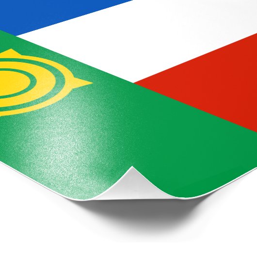 Khakassia Flag Fotodruck (Ecke)