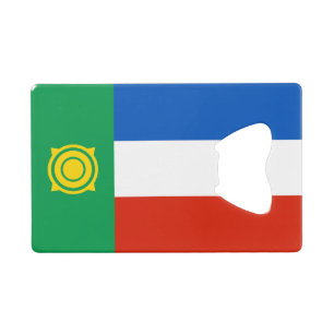 Khakassia Flag Geldbeutel Flaschenöffner