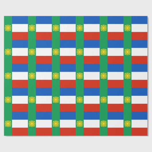 Khakassia Flag Geschenkpapier (Flach)
