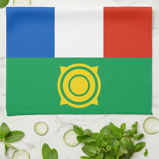 Khakassia Flag Geschirrtuch (Gefaltet)