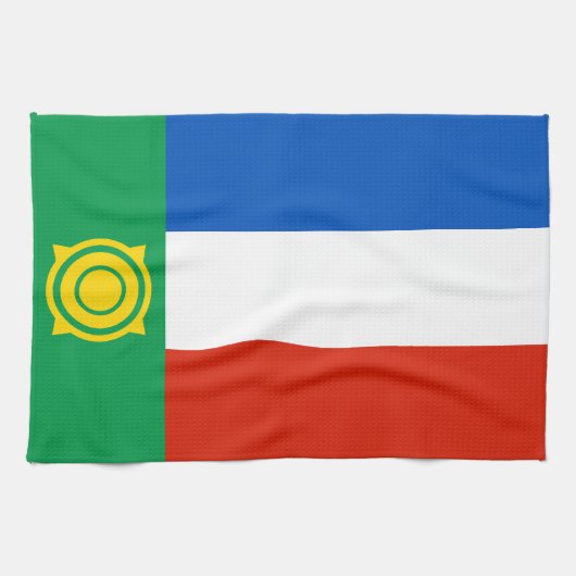 Khakassia Flag Geschirrtuch (Horizontal)