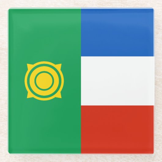 Khakassia Flag Glasuntersetzer (Vorderseite)