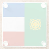 Khakassia Flag Glasuntersetzer (Rückseite)