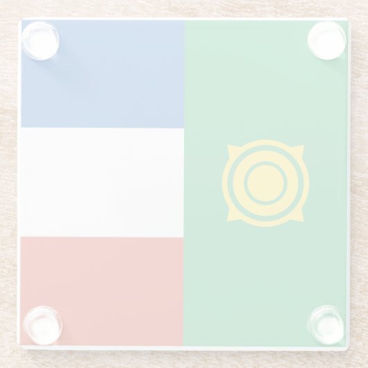 Khakassia Flag Glasuntersetzer (Rückseite)