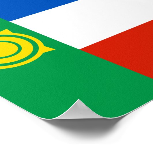 Khakassia Flag Poster (Ecke)