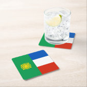 Khakassia Flag Rechteckiger Pappuntersetzer (Vor Ort)